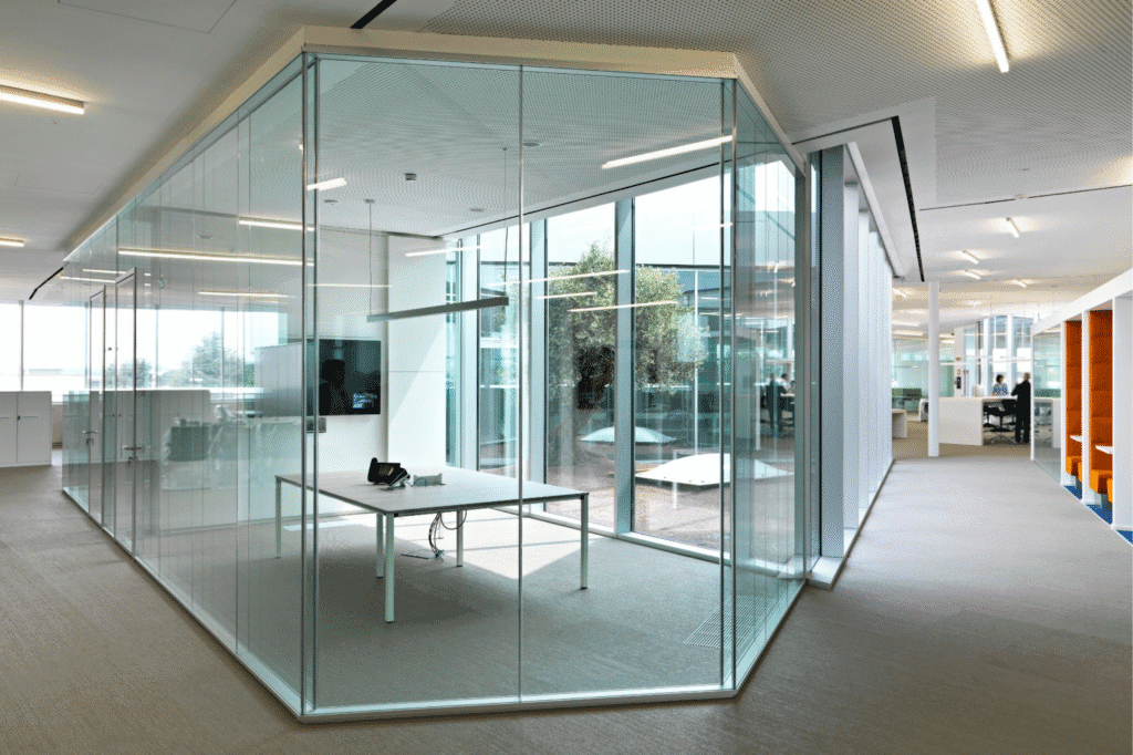 Frameless Glass Partition